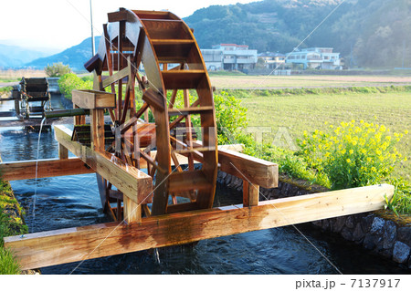 高知　四万十市　安並の水車群 7137917
