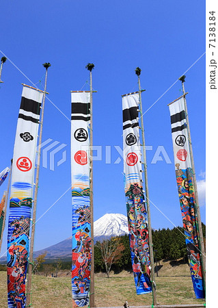 旗と富士山 旗と富士山 7138184