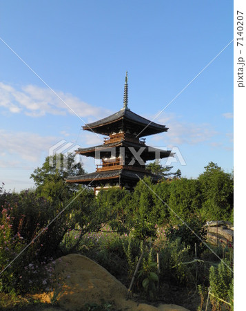 斑鳩 法起寺 三重塔 斑鳩 法起寺 三重塔 7140207