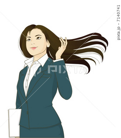 女性・新入社員B（白背景） 7140741