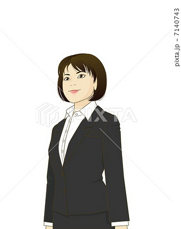 女性・新入社員A（白背景） 7140743