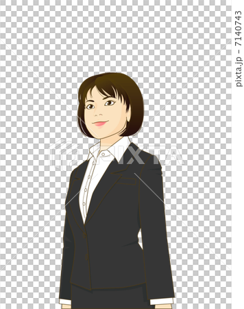 女性・新入社員A（白背景） 7140743