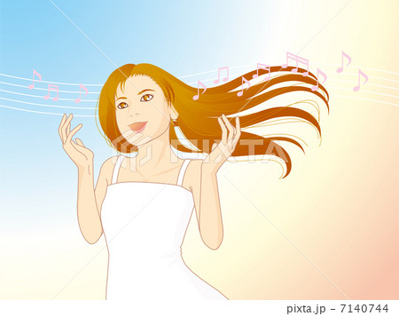 歌う女性 7140744