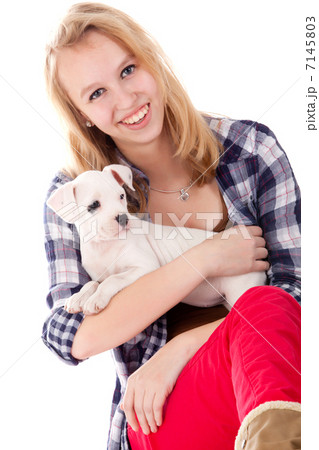 Smiling with my puppy 7145803
