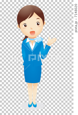 Business woman (light blue) Illustration Business woman (light blue) Illustration 7148020