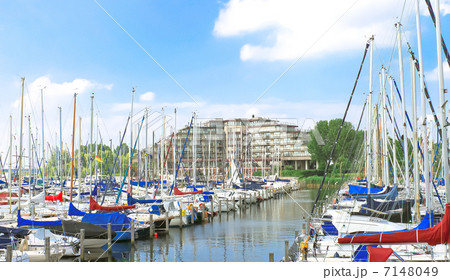 Boats at the marina Huizen. Netherlands Boats at the marina Huizen. Netherlands 7148049
