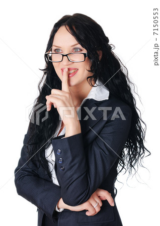 young charming brunette in a business suit young charming brunette in a business suit 7150553