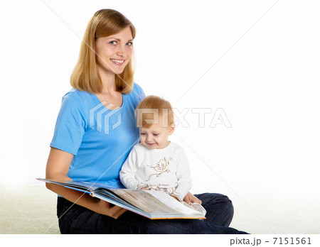 young mother having fun with her little son young mother having fun with her little son 7151561