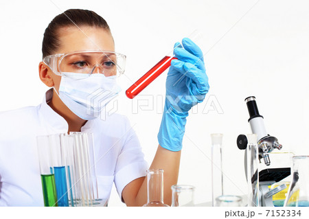 Female scientist in a chemistry laboratory Female scientist in a chemistry laboratory 7152334
