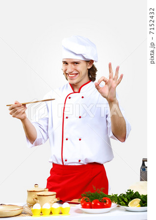 Portrait of a young cook in uniform Portrait of a young cook in uniform 7152432