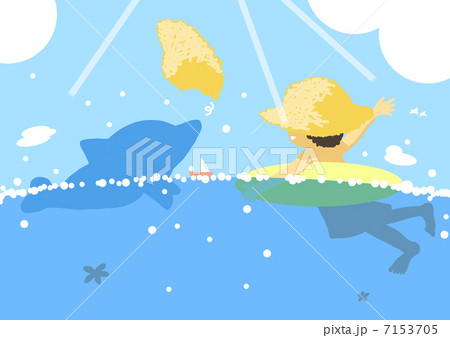 夏休み・海水浴 7153705