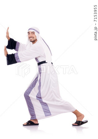 Arab man isolated on the white Arab man isolated on the white 7153955