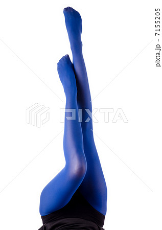 Woman with long legs and stockings 7155205