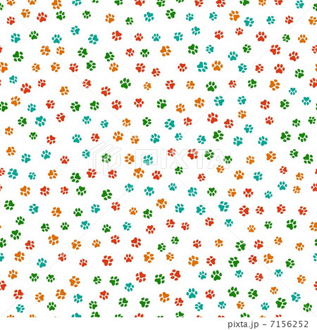 犬の足跡シームレスパターン 7156252