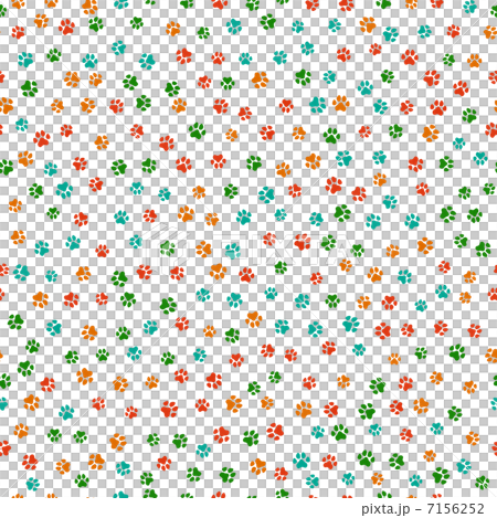 犬の足跡シームレスパターン 7156252