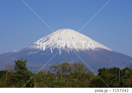 足柄sa 富士山の写真素材