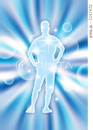 たくましい男性シルエット 7157472