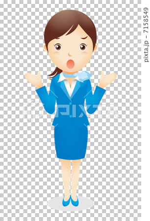 女商人(淺蘭)例證 女商人(淺蘭)例證 7158549