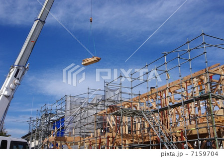 住宅の建前 住宅の組立 住宅の建前 住宅の組立 7159704