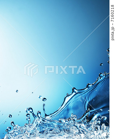 water splash on blue background water splash on blue background 7160218