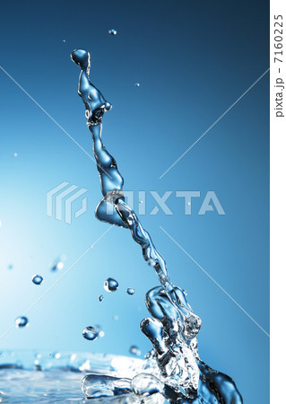 water splash on blue background water splash on blue background 7160225