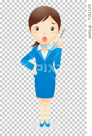 女商人（淺蘭）例證 7162129