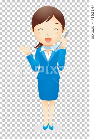 Business woman (light blue) Illustration Business woman (light blue) Illustration 7162147