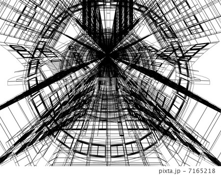Abstract architectural 3D construction Abstract architectural 3D construction 7165218