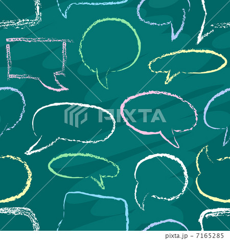 Chalk speech bubbles seamless Chalk speech bubbles seamless 7165285