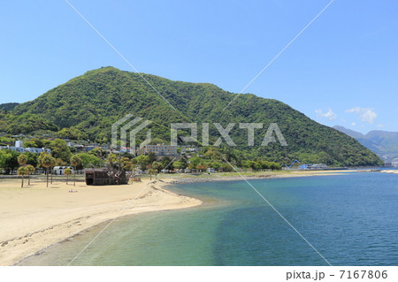 田ノ浦ビーチと高崎山 田ノ浦ビーチと高崎山 7167806