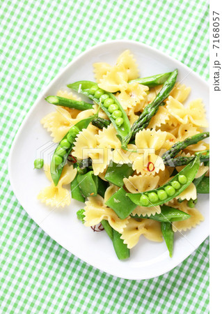 スナップエンドウのリボンパスタ 7168057