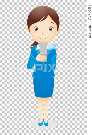 Business woman (light blue) Illustration Business woman (light blue) Illustration 7170595
