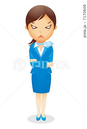 ビジネス女性(水色)イラスト ビジネス女性(水色)イラスト 7170606