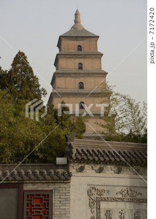 中国　西安　大雁塔 7172420