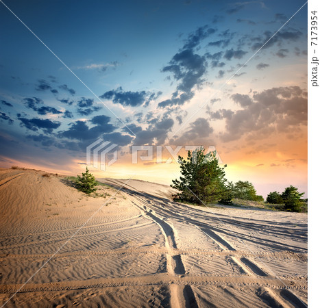 Country road in the desert 7173954