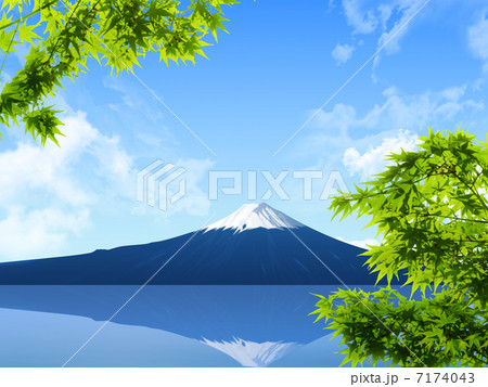 紅葉と富士 7174043