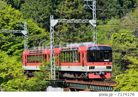 鉄道　 京都　叡山電鉄　新緑　貴船口　きらら　902　鞍馬小学校横 7174176