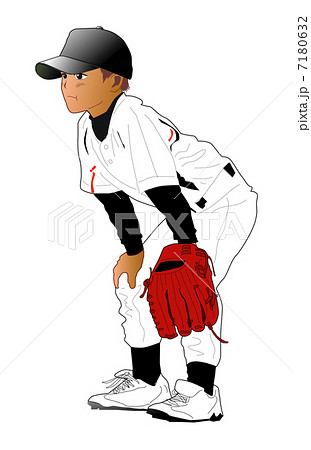 野球少年イラスト 守備のイラスト素材 7180632 Pixta