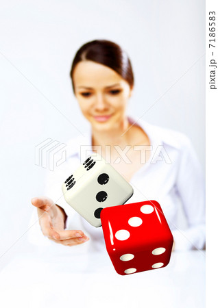Dice as symbol of risk and luck 7186583