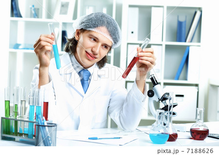 Young scientist working in laboratory Young scientist working in laboratory 7188626