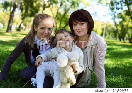 Family in summer park Family in summer park 7189978