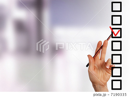 Check list with red mark Check list with red mark 7190335