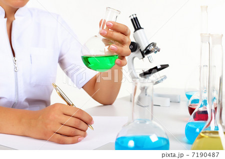 Female scientist in a chemistry laboratory Female scientist in a chemistry laboratory 7190487