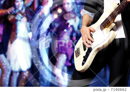 Young guitar player performing in night club Young guitar player performing in night club 7190662