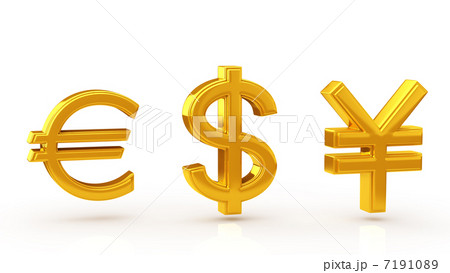 金色の通貨記号 7191089