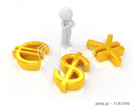 金色の通貨記号 7191090