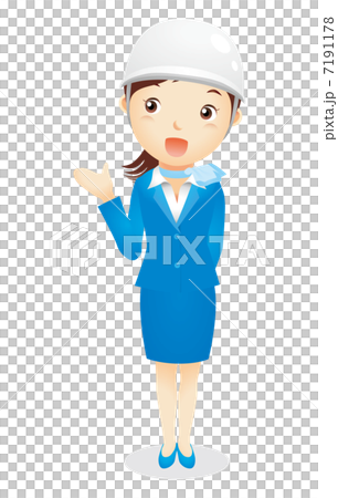 Business woman (light blue) Illustration 7191178