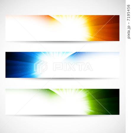 Set of shiny banners 7195456