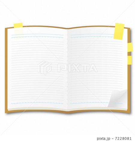 開いたノート 7228081