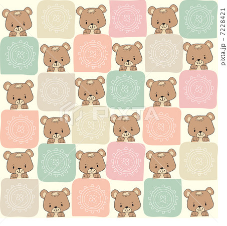 childish seamless pattern with teddy bear childish seamless pattern with teddy bear 7228421